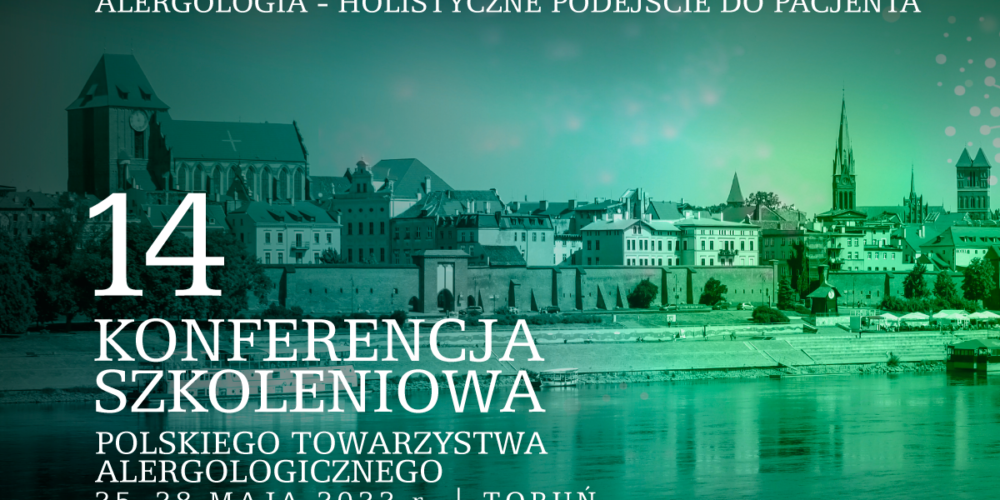 Banner of the allergology conference in Toruń